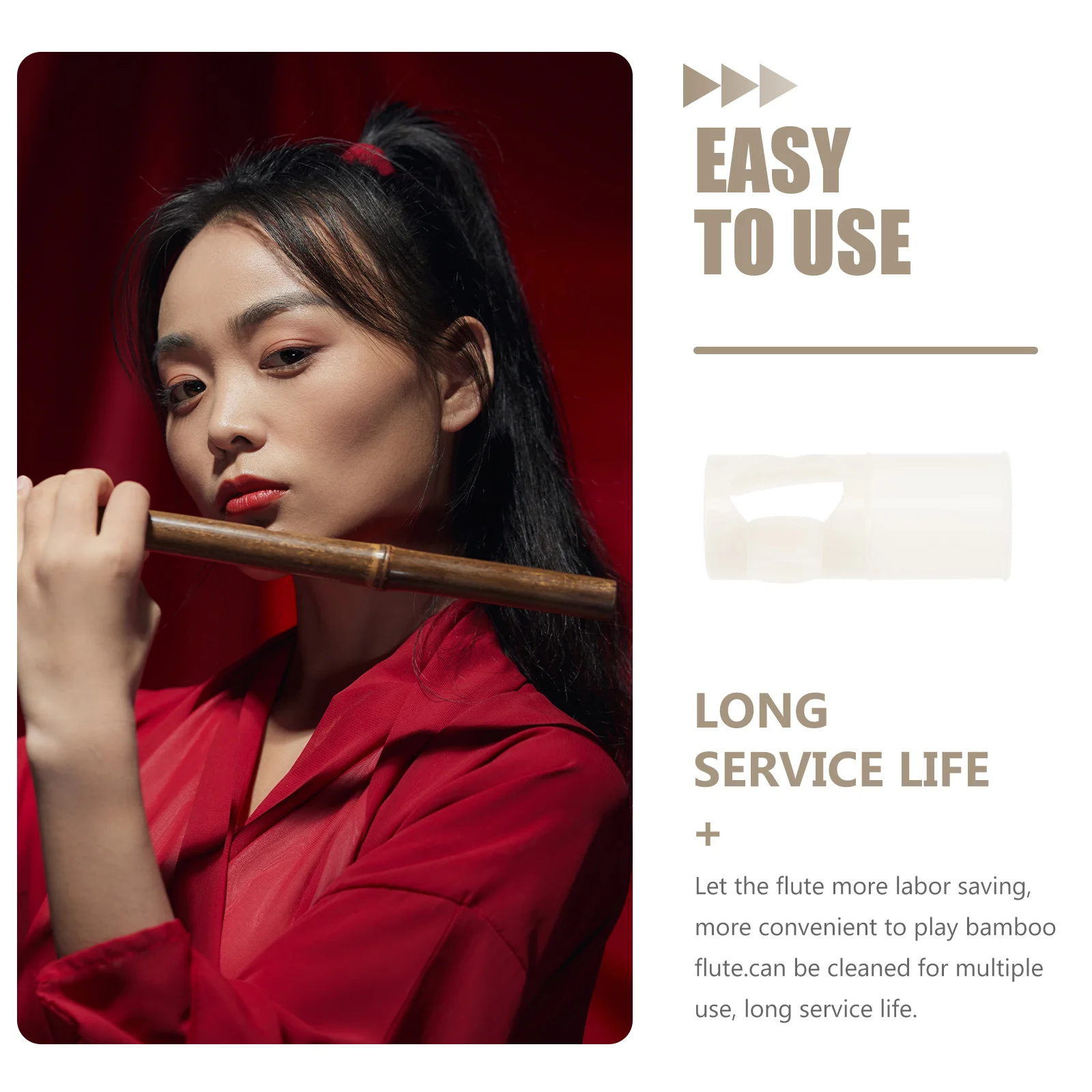 

Creative Aid Mouth Beginner Flute Trainer Smooth Durable Transparent Blow Mouthpiece Portable Music Instrument Accessory