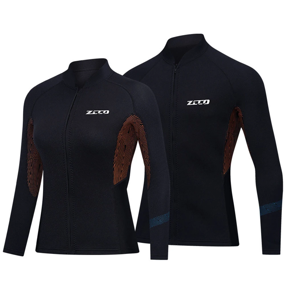 1.5MM Neoprene Diving Jacket Wetsuit Men Women Diving Suit Split Surfing Jacket Pants for Snorkeling Scuba Swimming Swimsuit