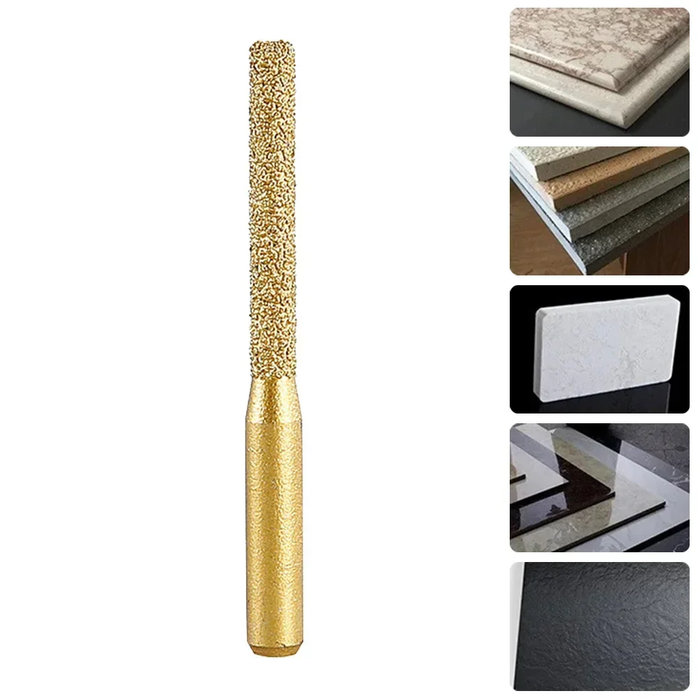 Brazed Diamond Router Bit Straight Shank Tool For Trimming/edge Grinding/gong Machine Marble Granite Diamond Brazed Router Bits​