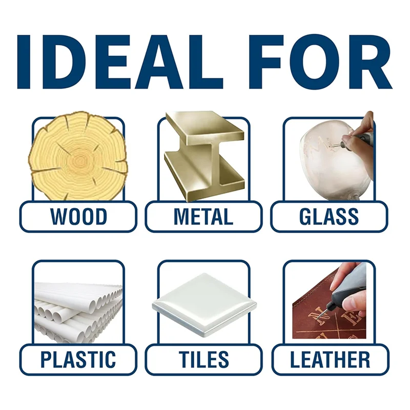 

ABMI-20 шт. Набор твердосплавных фрез с двойной резкой 1/8 дюйма для обработки металла, стекла, дерева, сверления, полировки, резки с 2 цангами