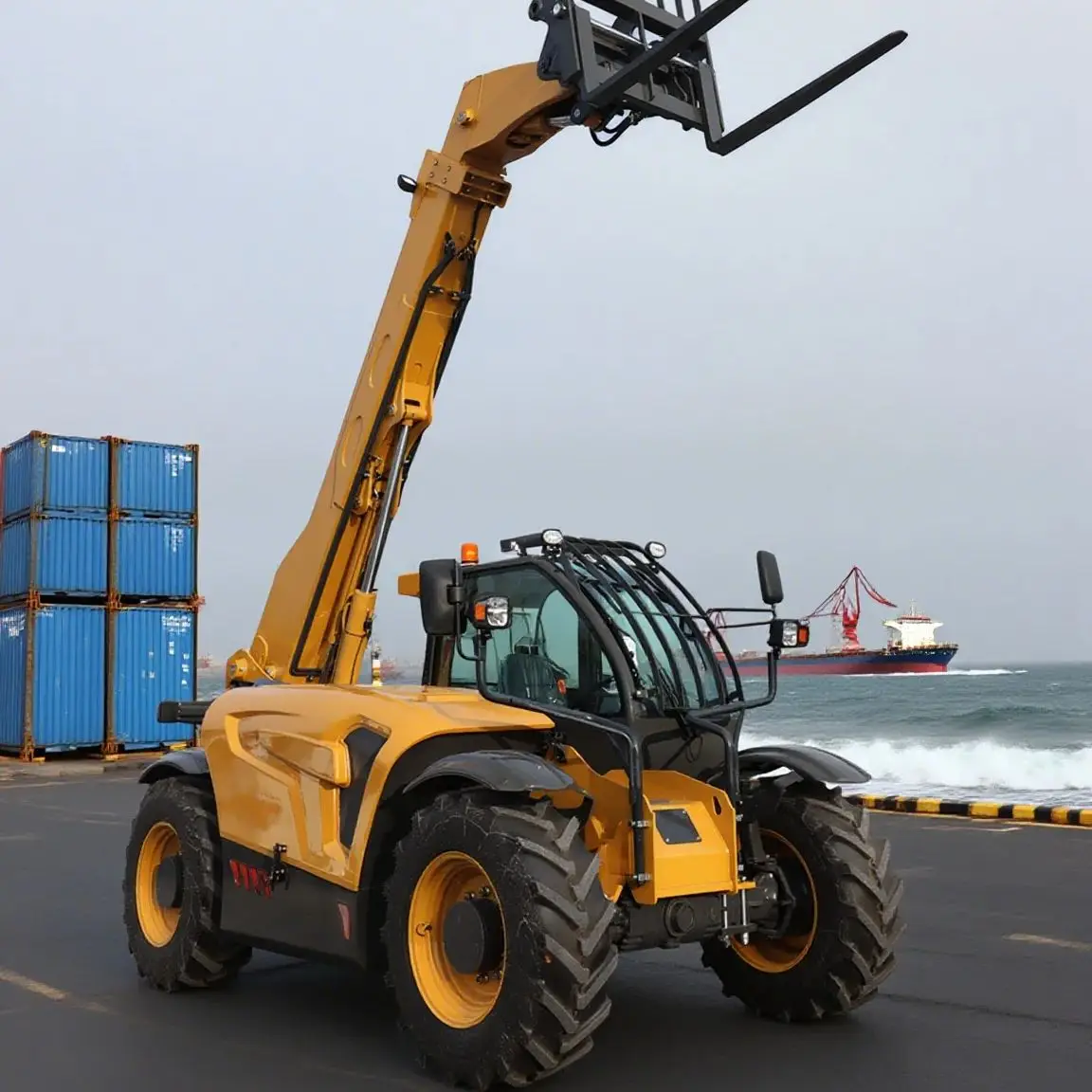 

Telescopic Arm Forklift Crane Remote Control 3T/3.5T/4T with Cab Customization for Material Handling Equipment