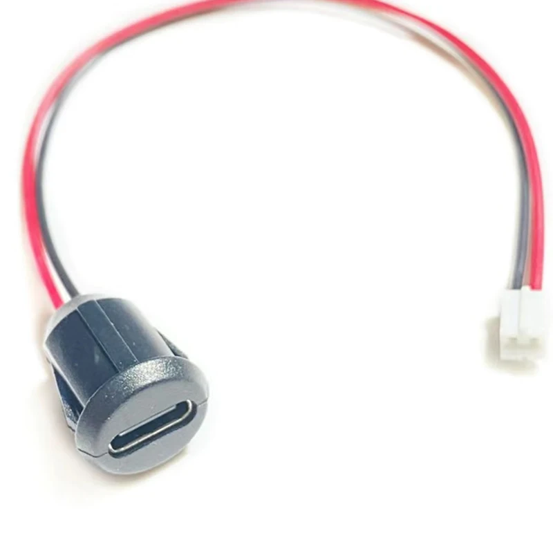 USB نوع C عالية الحالية شحن المقبس لوحة ، موصل الإناث للماء ، 2Pin