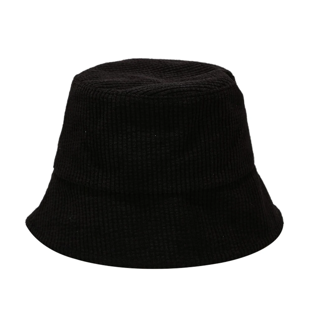 

Chic Corduroy Bucket Hat Unisex Fashionable All-Match Warm Comfortable Daily Wearing Autumn Winter Sun Protection Travel