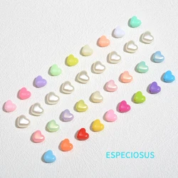 Beige Color Heart Shaped Spacer 9MM Lovely ABS Pearl Beads For Bracelet Making Departments Fashion Jewelry Making Accessories
