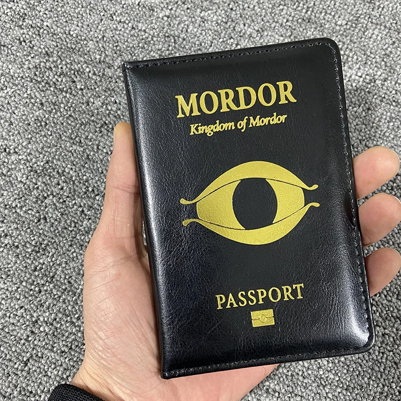 

New Kingdom of Mordor Passport Cover Middle Earth Shadow of Mordor Passports Holder Travel Wallet Passport Travel Organizer