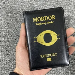 New Kingdom of Mordor Passport Cover Middle Earth Shadow of Mordor Passports Holder Travel Wallet Passport Travel Organizer