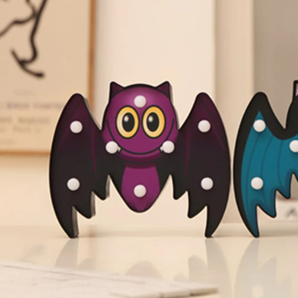 Halloween Decoration Purple Bat Night Bat Lighting No Included(Purple) Halloween led light