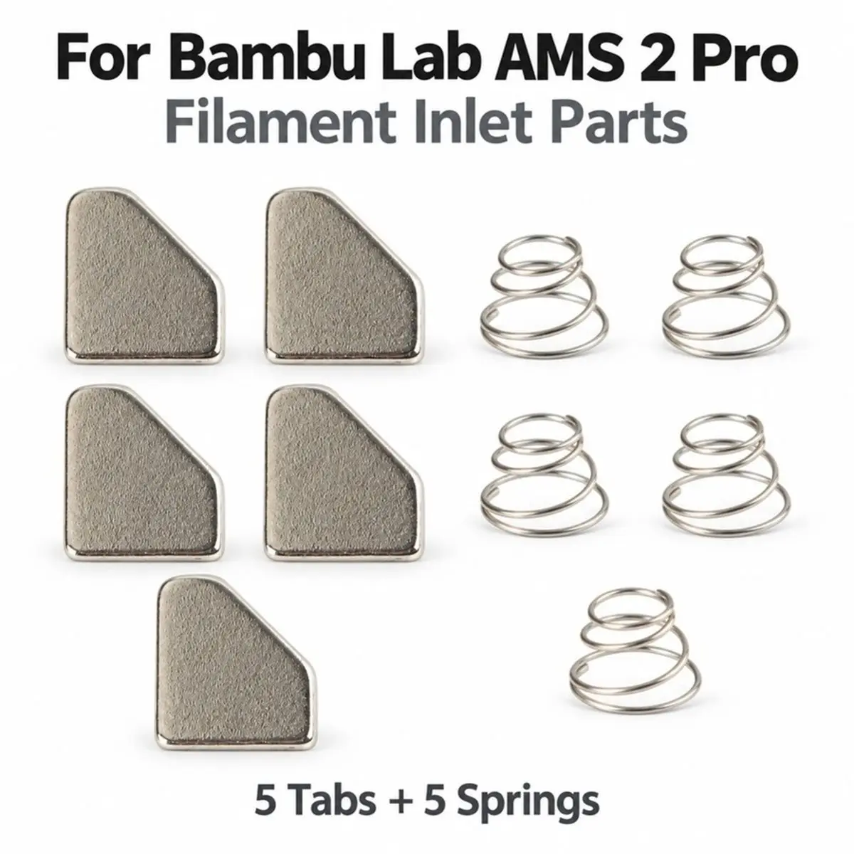 For AMS 2 Pro Filament Inlet Parts Replacement Set and Stable Spring Tension for AMS2 Pro 3D Printer