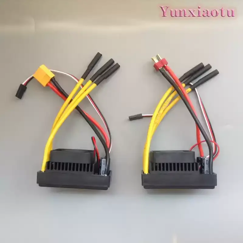 70A Bidirectional Brushless ESC, Air Cooled 2S-6S LiPo for RC Boat, RC Car, Underwater Robot Thruster