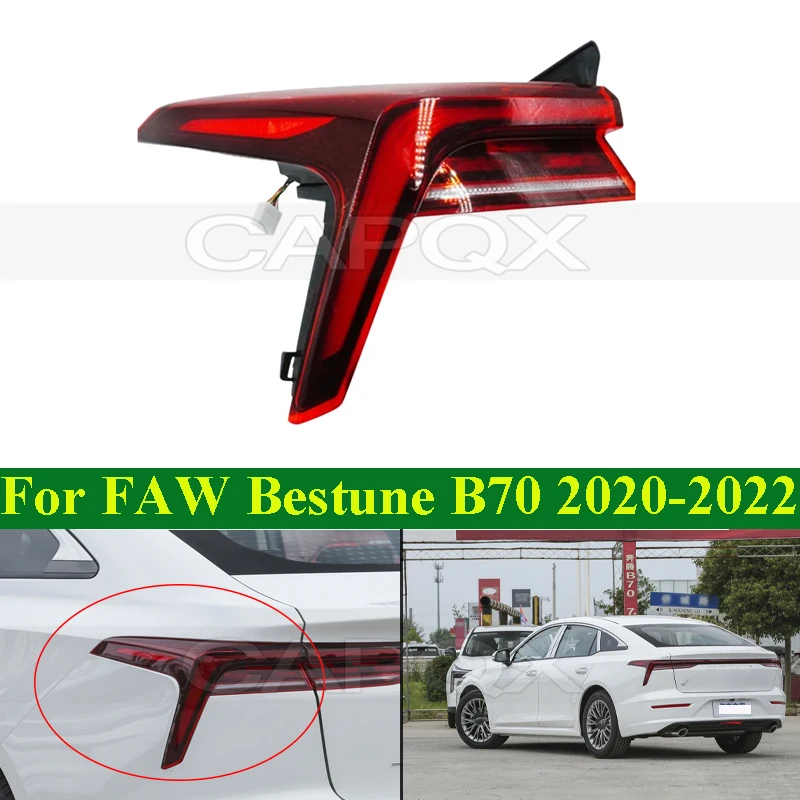 CAPQX Rear Bumper Tail Light Tail Lamp For FAW Bestune B70 2020-2022 Taillight Taillamp Rear Brake Light Stop Lamp Light