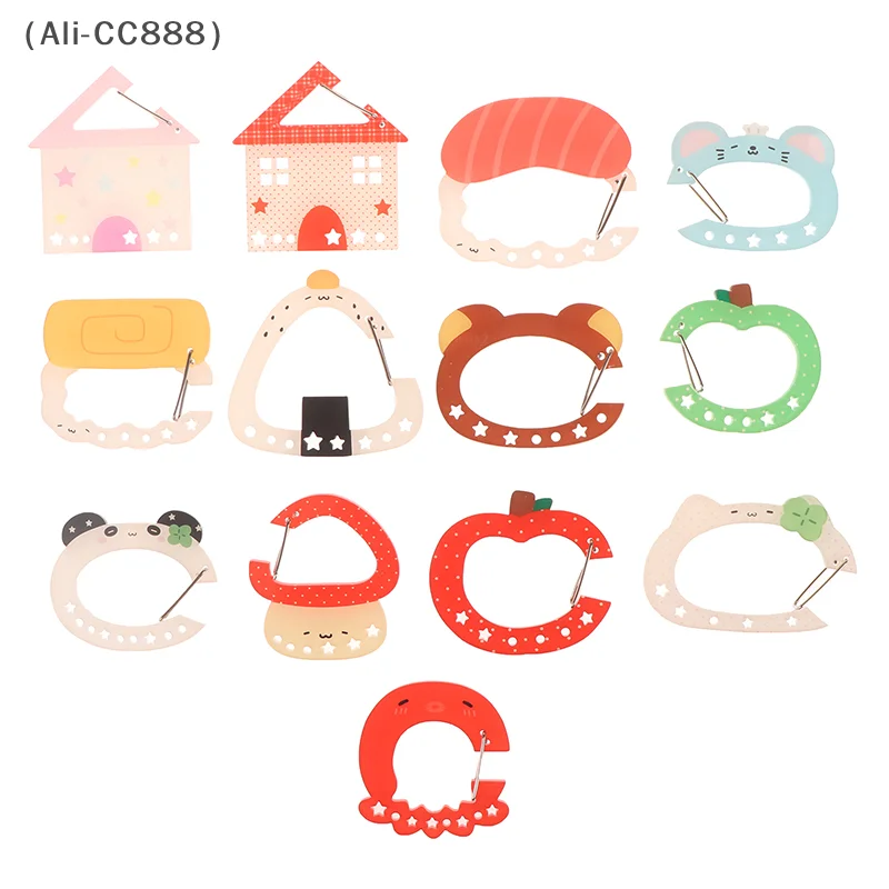 

Cute Carabiner Acrylic Charm Ita Bag Decoration Buckle Keychain Pendant