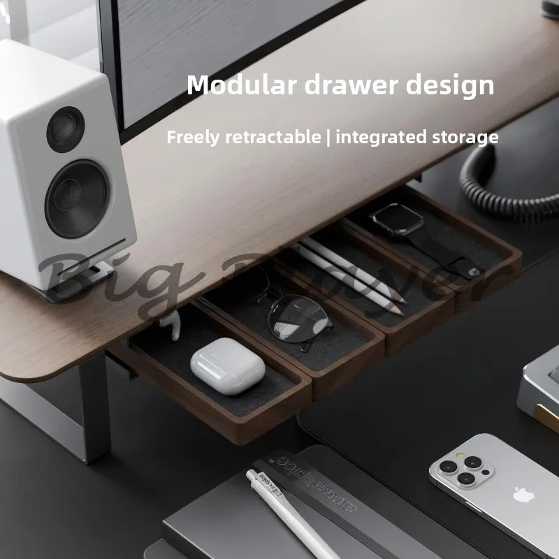 

Поднос-органайзер GWANG из массива североамериканского черного ореха, прямоугольный, для хранения на рабочем столе, подставка для ручек, штабелируемый настольный лоток