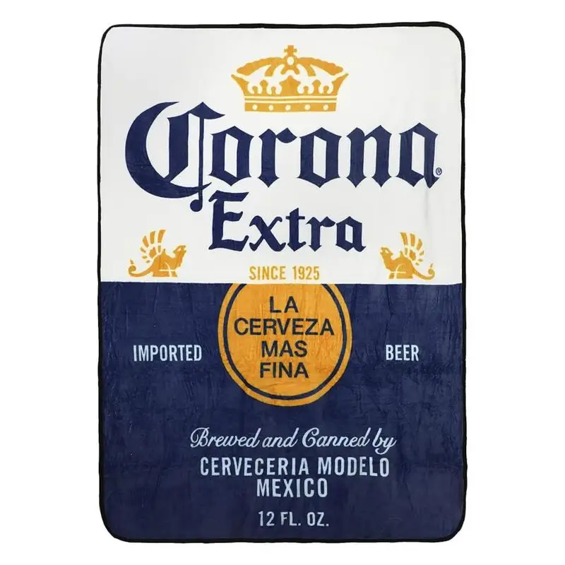 Beer Corona Extra Vintage Fleece Blanket Corona Extra Beer Since 1925 Throw Blanket Gift For Fan Corona Extra Merch Warm Wint