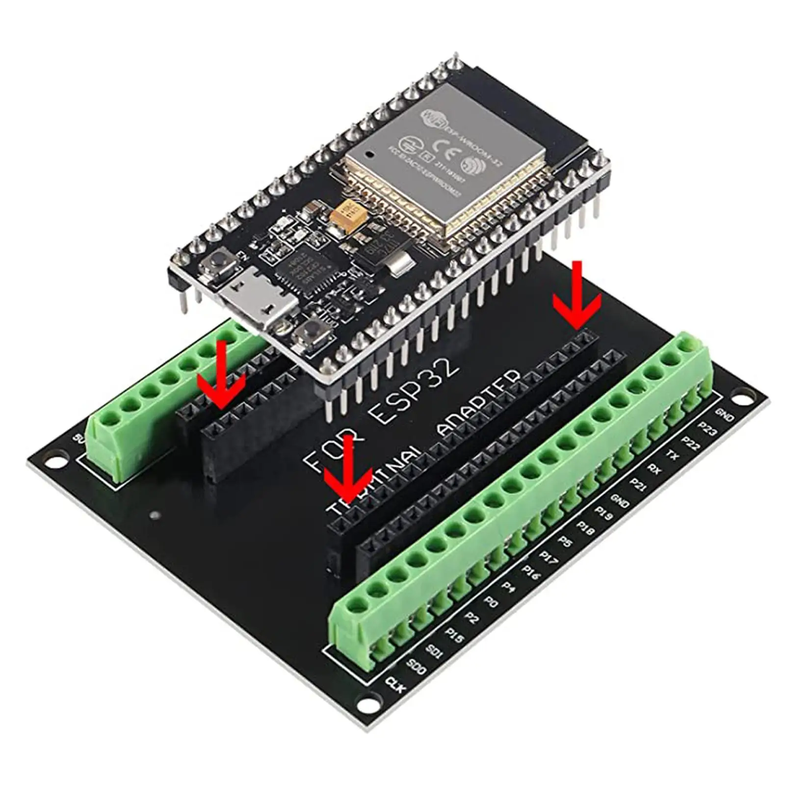 

ESP32 ESP8266 искусственная планшетовая плата GPIO 1 в 2 совместимая с 38 контактами ESP32S ESP32 макетная плата