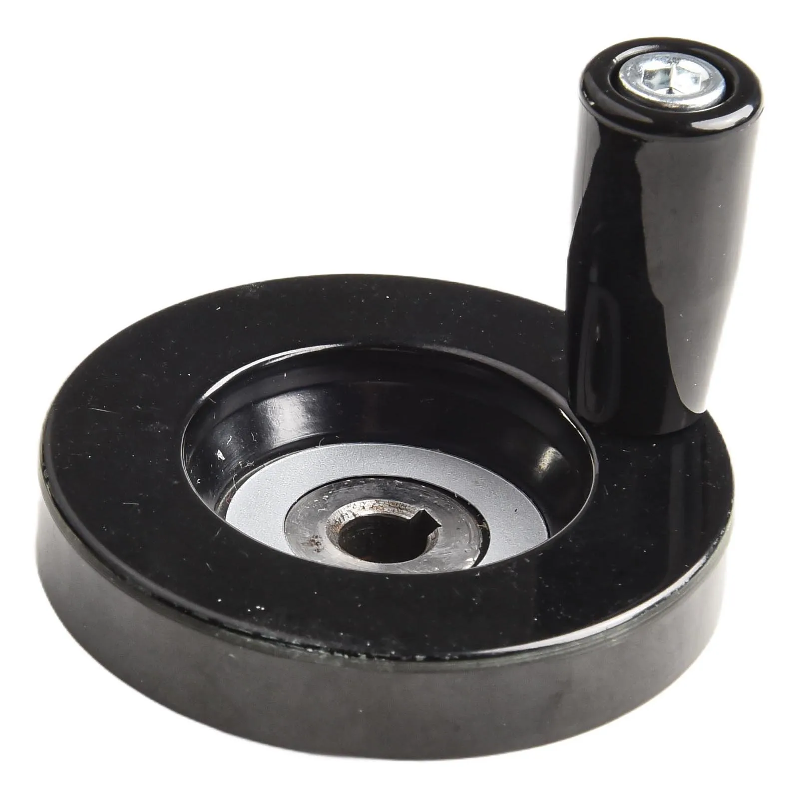 Round Hand Wheel For Milling Machine Black Bakelite Lathe Hand Wheel Replace With Rotating Handle For Industrial Machine Tool