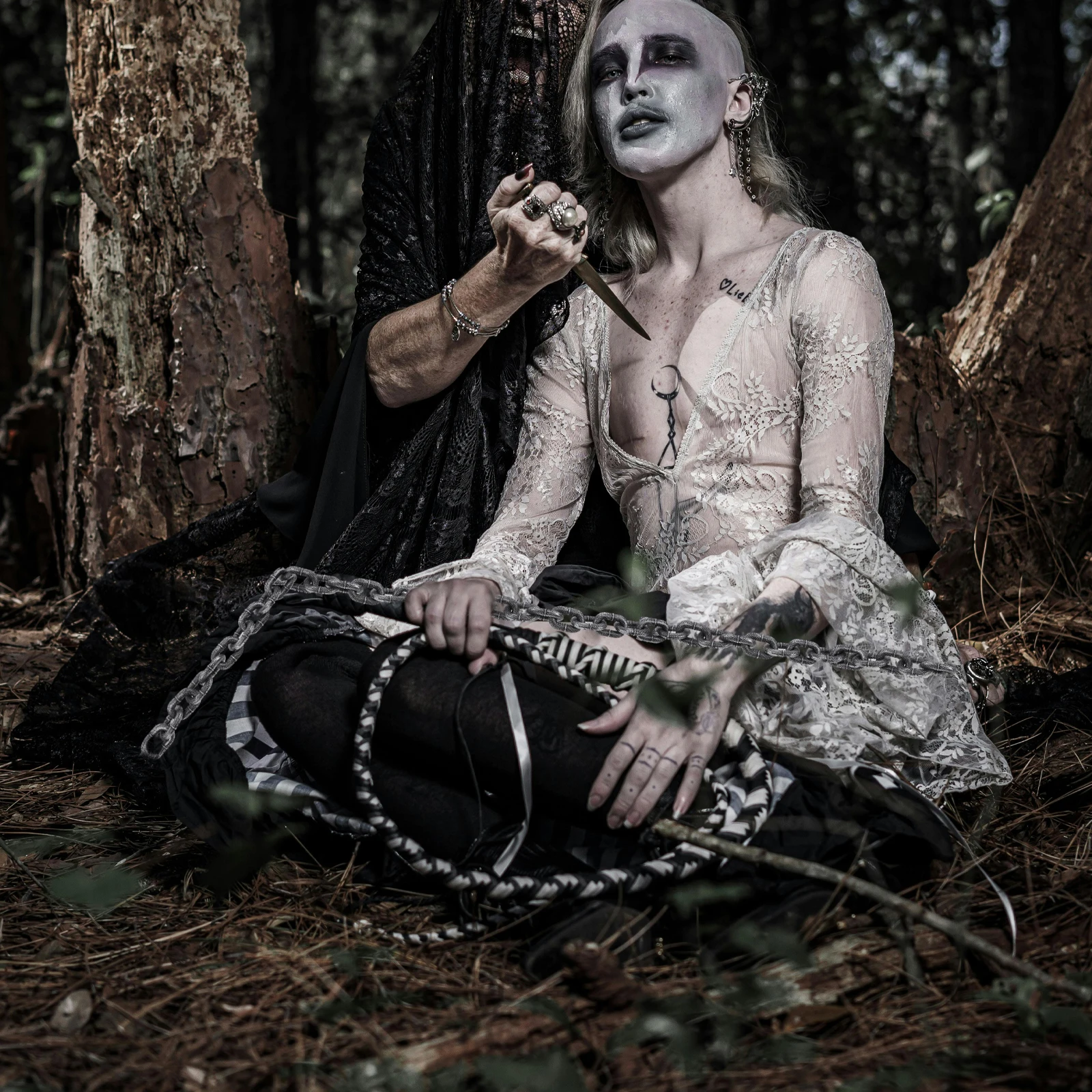 Gesimuleerde ijzeren ketting rekwisieten Plastic decoratie Halloween kostuum Cosplay kettingen Party Photo Prop Decoratieve Fake ChainHaunted