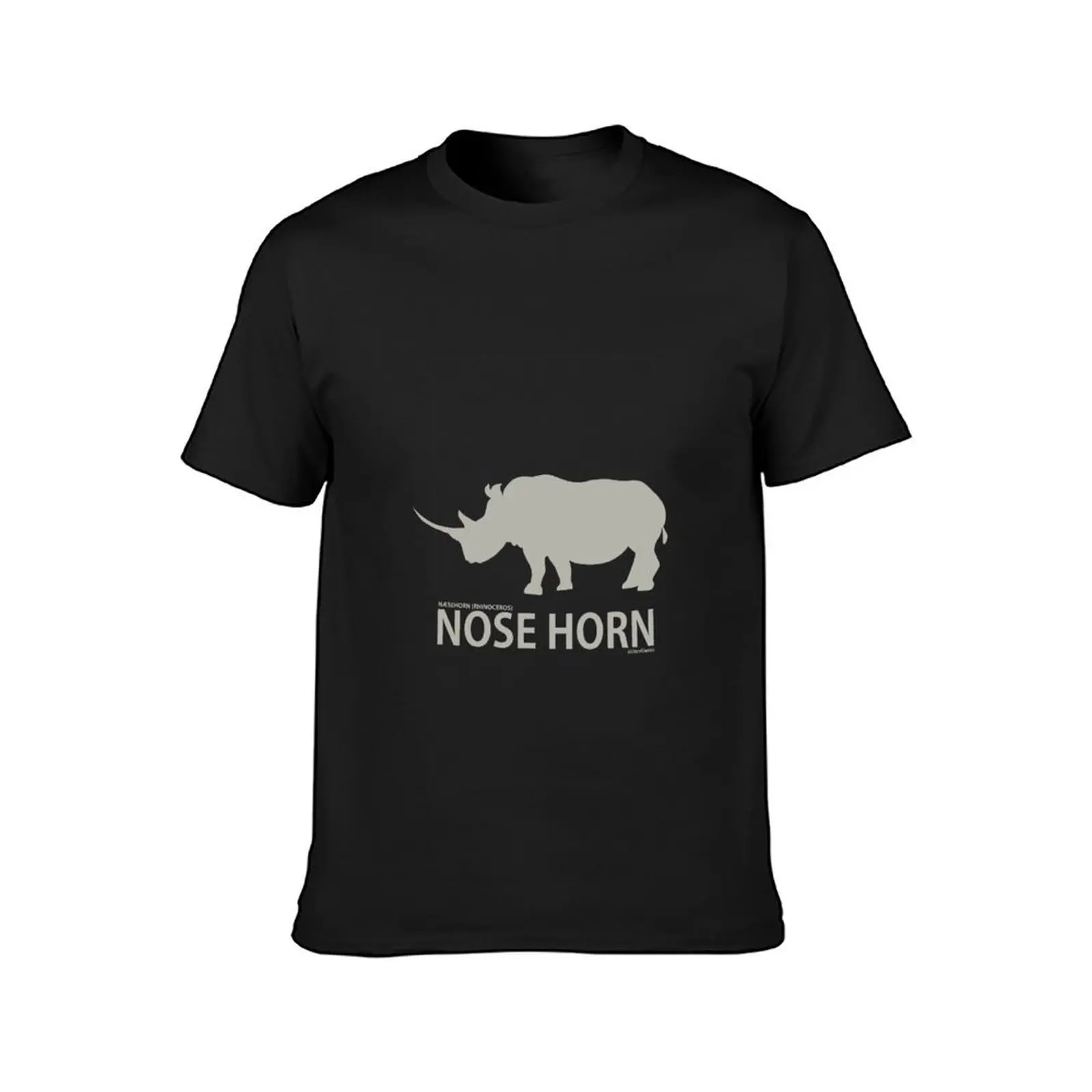 Literal Danish Nose Horn. The Danish name for Rhino (silhouette) T-Shirt heavyweights for a boy heavy weight t shirts for men