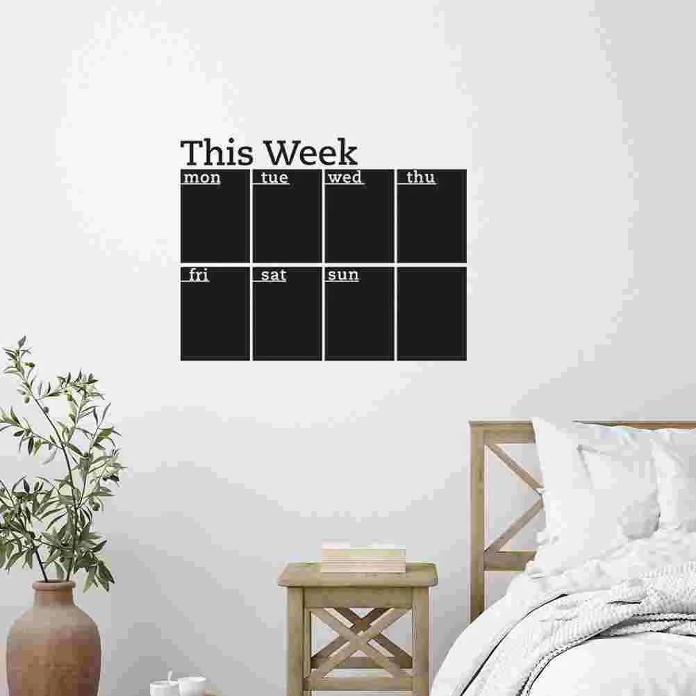 Wall Planner Kids Stickers Cute School Supplies Aesthetic Weekly Chalkboard Planning Blackboard Office