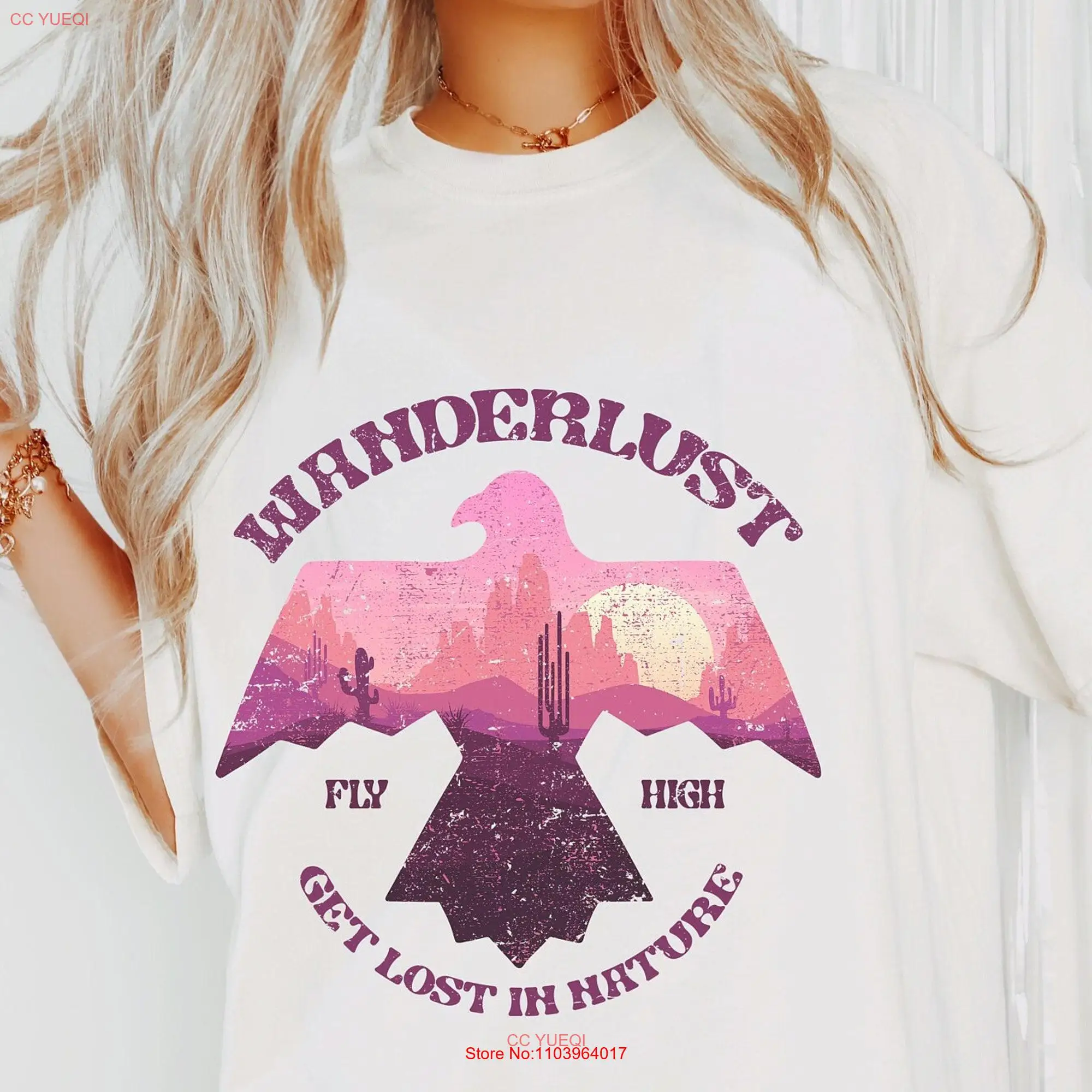 Футболка женская большого размера в стиле бохо, с принтом «Орл»