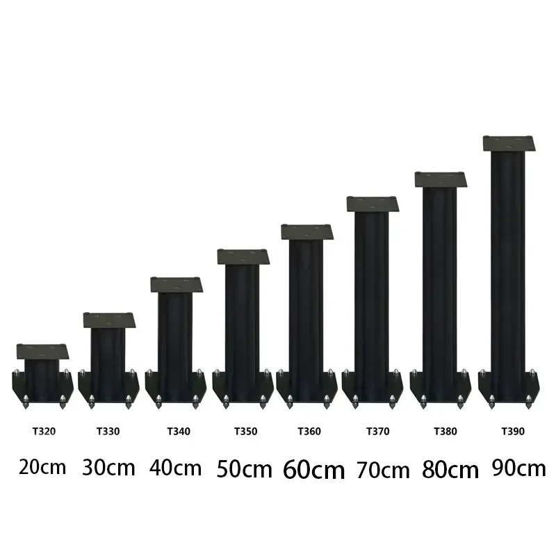 20-90cm Passive Bookshelf Speaker Holder Tripod Stand for HIFI Audio Home Theater Amplifier Floor Mount Support Adjustable