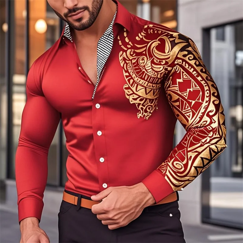 Men's Long Sleeve Button Comfort Casual Shirt Black White Wine Red Lapel Spring Autumn Summer Wedding Party Outfit