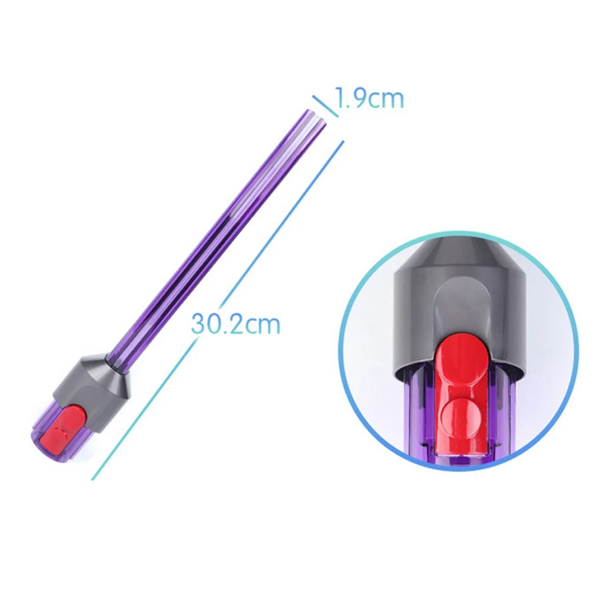 For Dyson V10Slim V12Slim Light Pipe Crevice Tool Replacement Cordless Vacuum Cleaners Vacuum Crevice Tool Nozzle