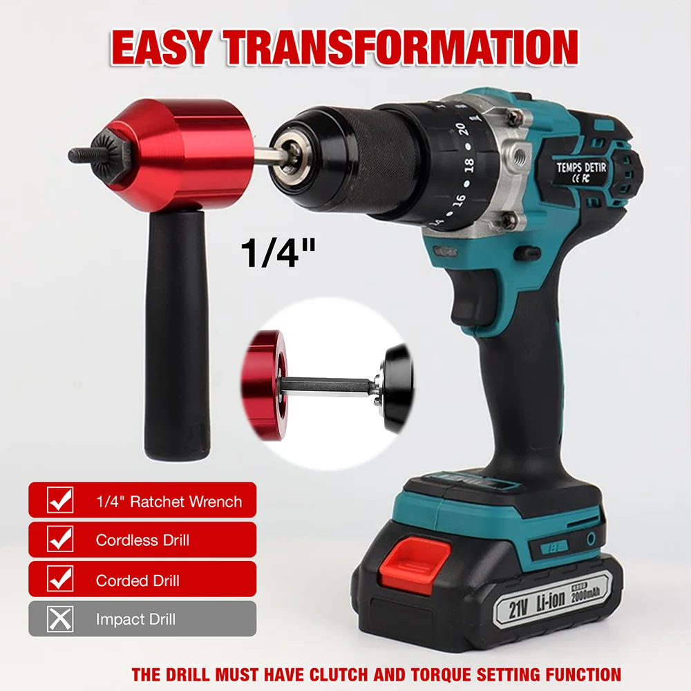 محول صواميل البرشام الكهربائية المنزلية، أداة صواميل البرشام M3-M4-M5-M6-M8، مسدس برشام لاسلكي، أداة برشام DIY، مناسبة للمثقاب الكهربائي،