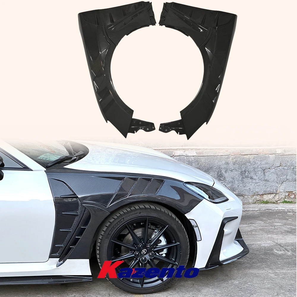 For Toyota GR86 2022-23 BRZ KZ Style Carbon Fiber Front Fender With Vents 4PCS