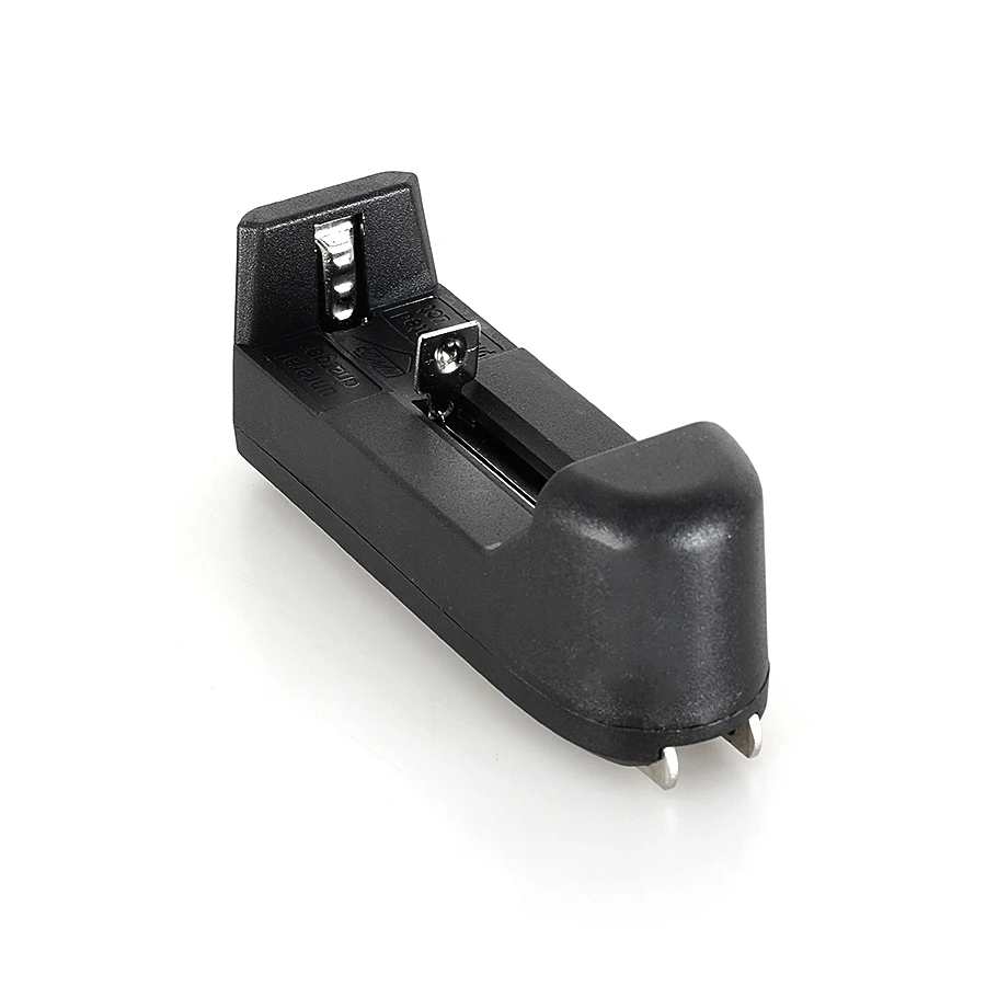 2PCS America  Standard Plug 26650 Battery Charger Single Slot Intelligent Charging Dedicated Lithium Battery Automatic Charger