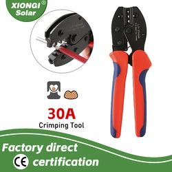 Solar Connectors Plier Crimping Tool for 2.5/4/6mm2(14-10AWG) Crimping pliers Wire stripper PV Connector Wrench