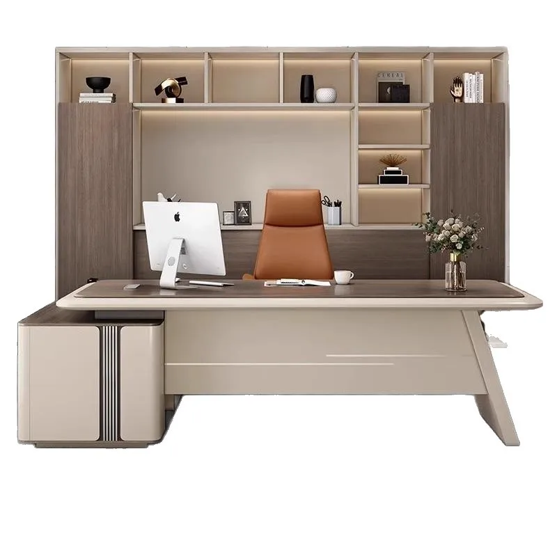 

Стол Boss, офисный стол и стулья, краска, стол большого класса, простой и современный президент