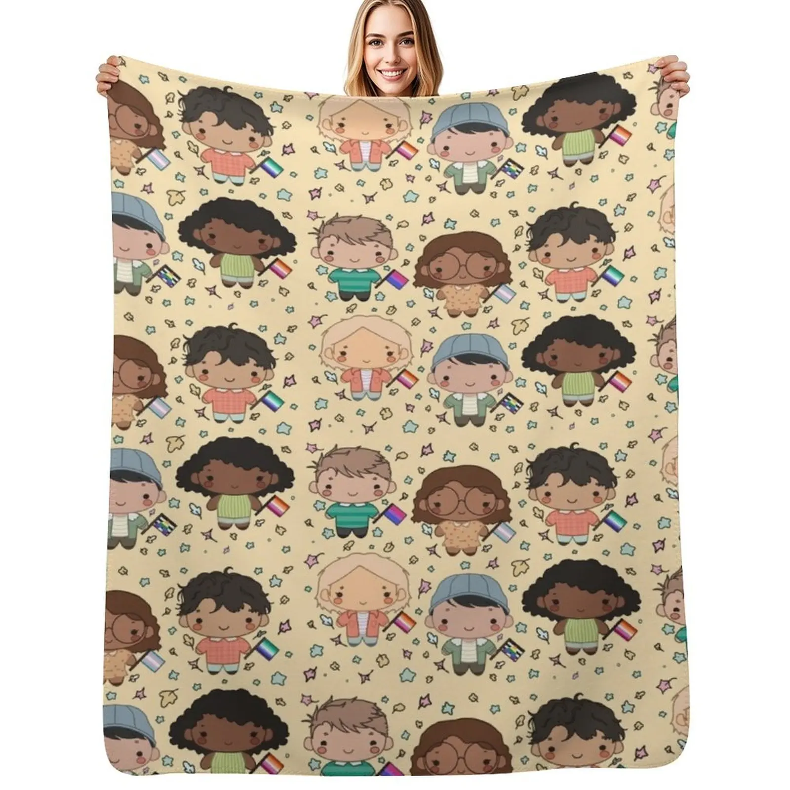 

Heartstopper Squad Throw Blanket Warm Cozy Throw Blanket for Living Room Couch