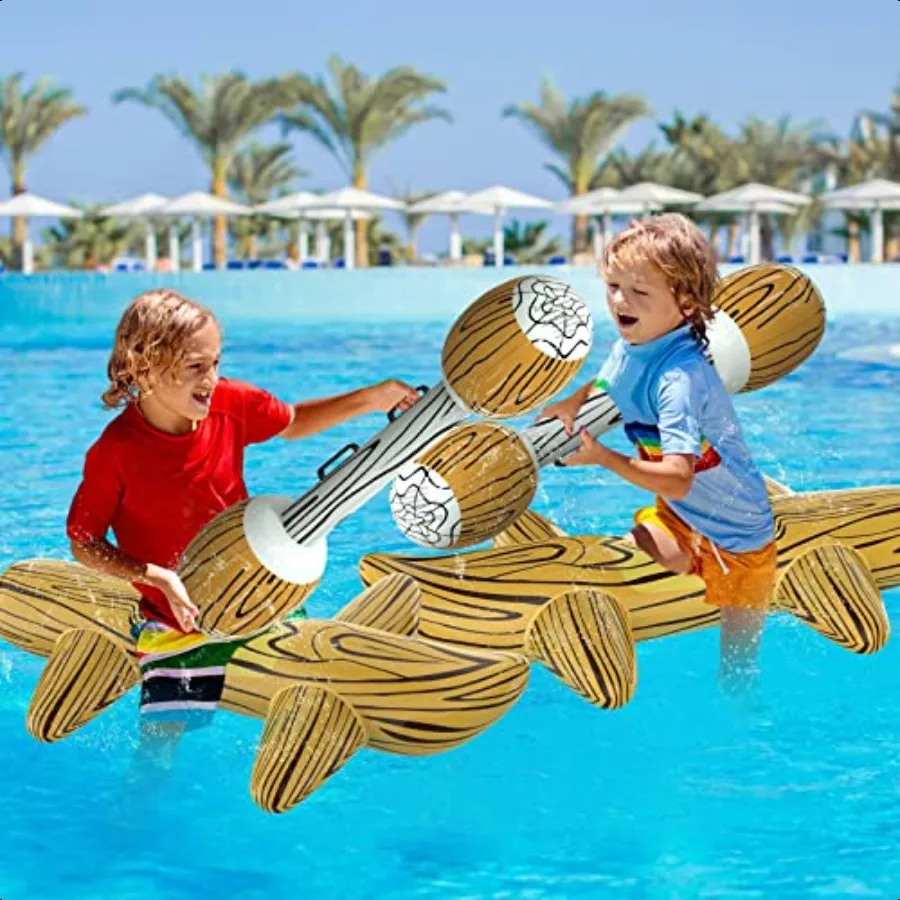 Pool Floats Games Toys Iatable Raft Pool Toys for Ages 812 Adults Joust Iatable Logs Battle Game for Family Swimming Pool Float