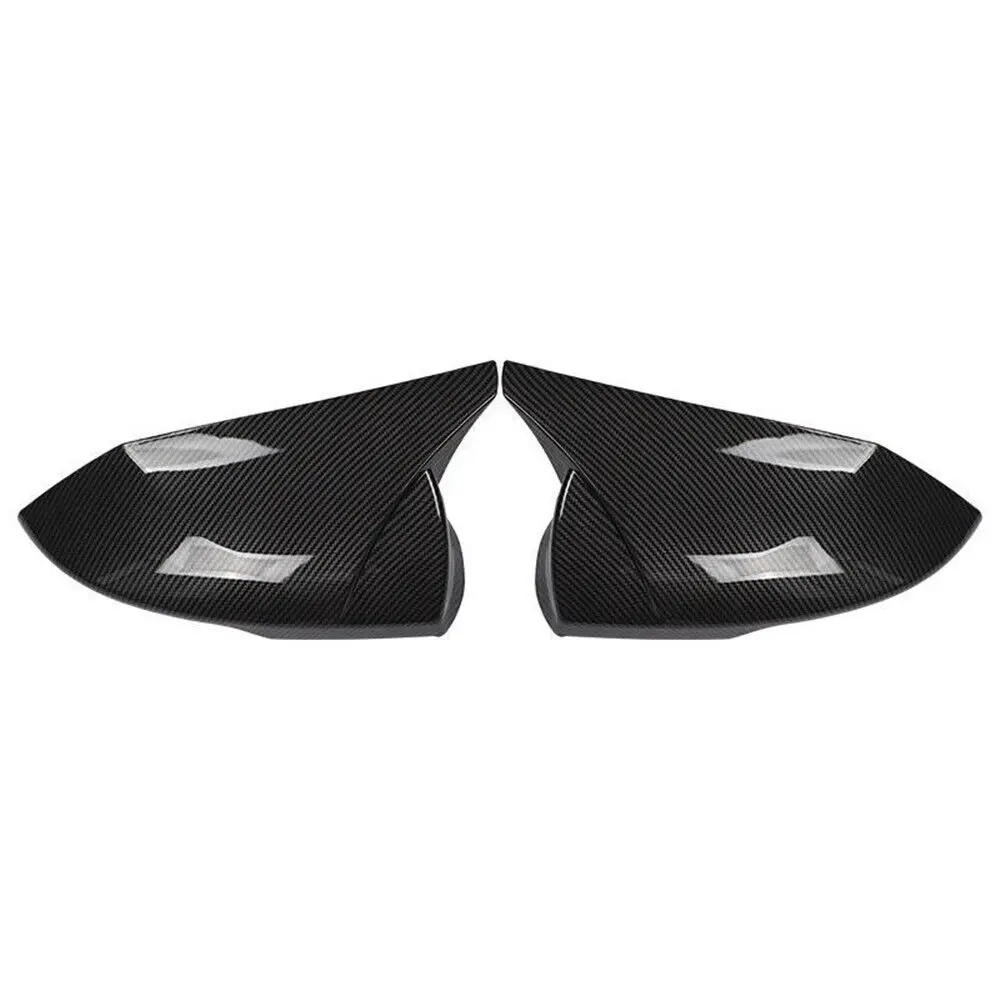 For Hyundai Elantra 2021 2022 Car Rearview Side Mirror Cover Wing Cap Exterior Sticker Door Rear View Case Trim Carbon Fiber