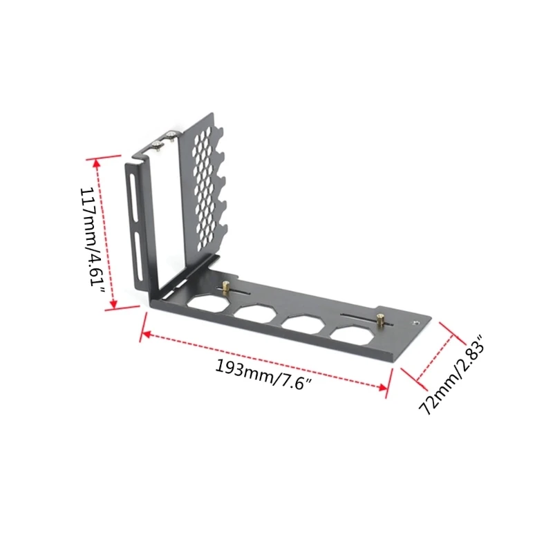 Staffa per convertitore angolare GPU in metallo con supporto verticale per GPU SXJ-B per custodia per PC desktop