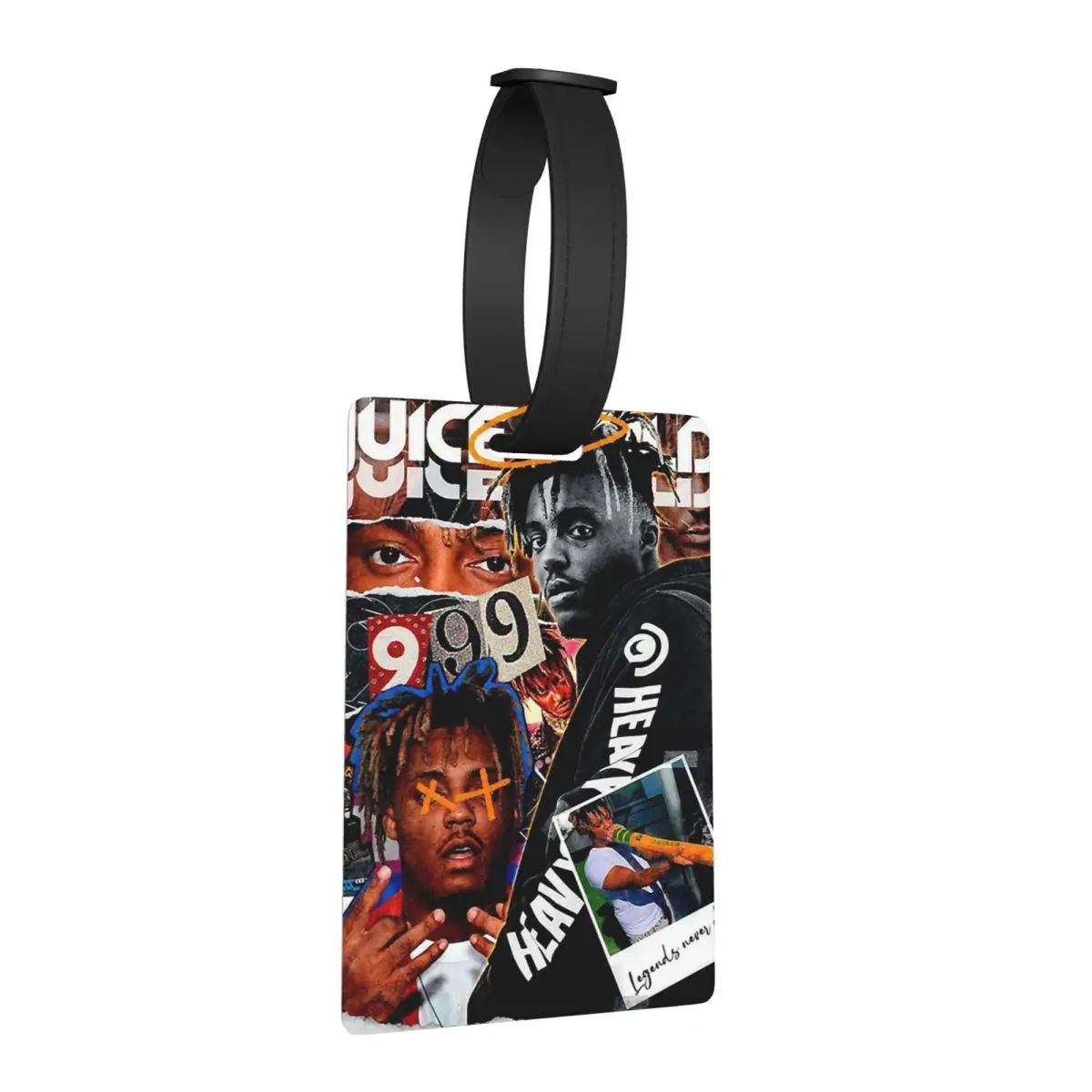 

Juice Wrld Уличная одежда, багажные бирки, аксессуары для чемодана, дорожный портативный багаж, посадочная бирка, держатель этикетки, идентификационное имя, адрес
