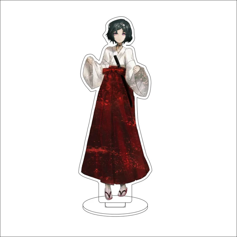 أنيمي ستينز بوابة تأثيري حامل نموذج لوحة Okabe Rintarou Makise Kurisu حلية الشكل حامل الهدايا