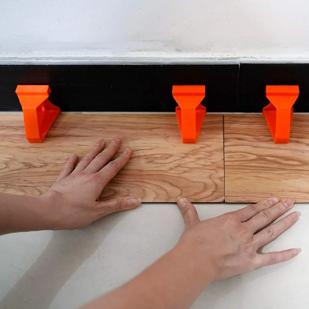 30 Stück Bodenbelag-Abstandshalter aus Kunststoff, stabile Bodeninstallationskeile für Laminat, Holz, Vinyl, Planke, schwimmender Boden, Reparatur-Bodenbelag-Set