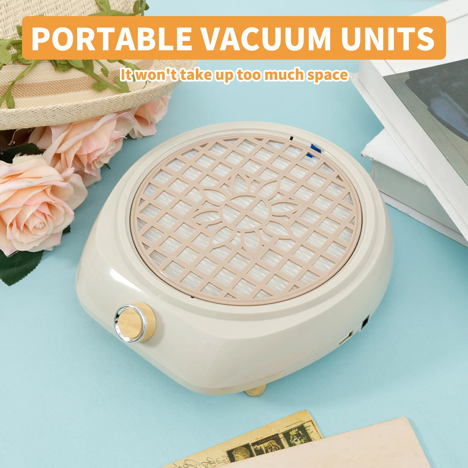 Nail Dust Collector Reusable Professional Vacuum Fan Dust Collector Low Noise Dust Suction Machine Ventilated Fan Vent Dust