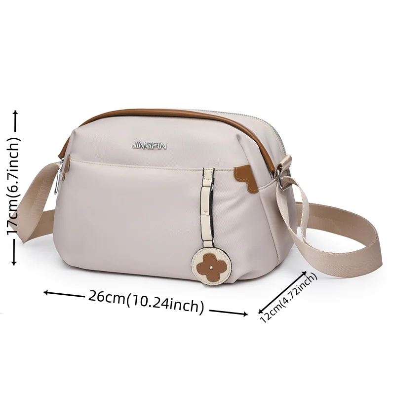 Women\'s Fashion Trend Crossbody Bag Designer High Quality Waterproof Nylon Ladies Leisure Light Shoulder Bag Female Cosmetic Bag