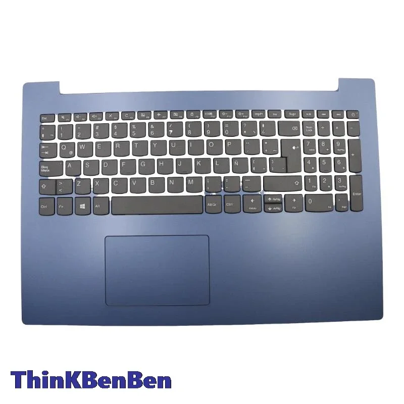 

LAS Latin Spanish Keyboard Blue Upper Case Palmrest Shell Cover For Lenovo ideapad 330 15 IGM AST IKB 5CB0R16597