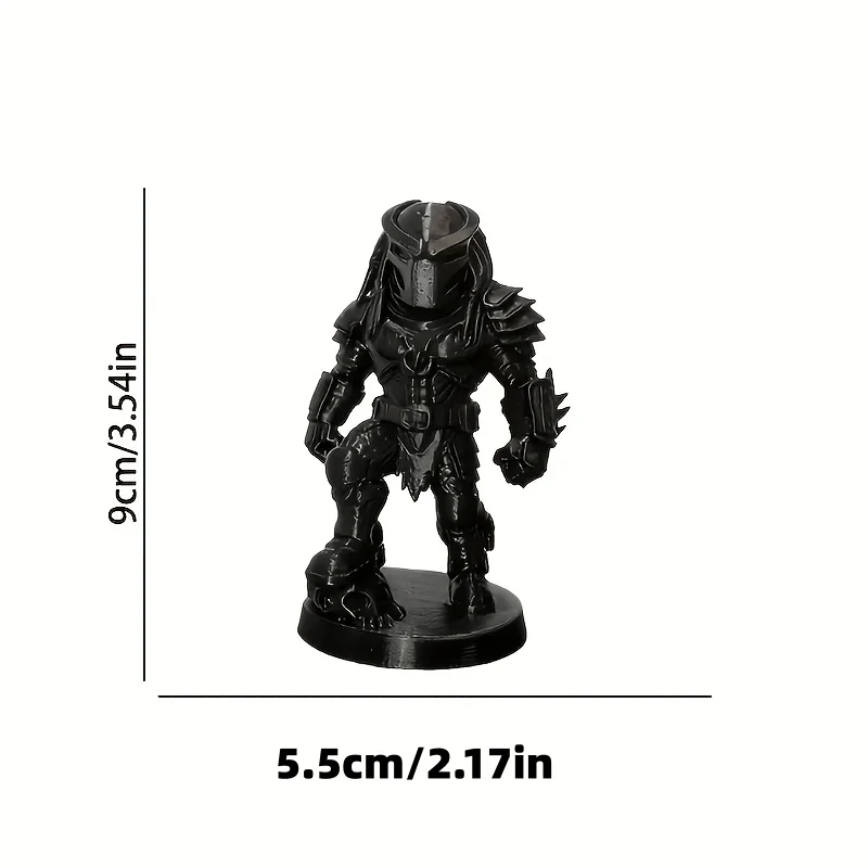 1-teilige Alien-Krieger-Figur, entworfen für Science-Fiction-Enthusiasten, geeignet für Innen-/Außendekoration, Bürotische, Themenpartys und Autodekoration. Ein tolles Geschenk für Ostern, Valentinstag, Ramadan und and – Detail 3