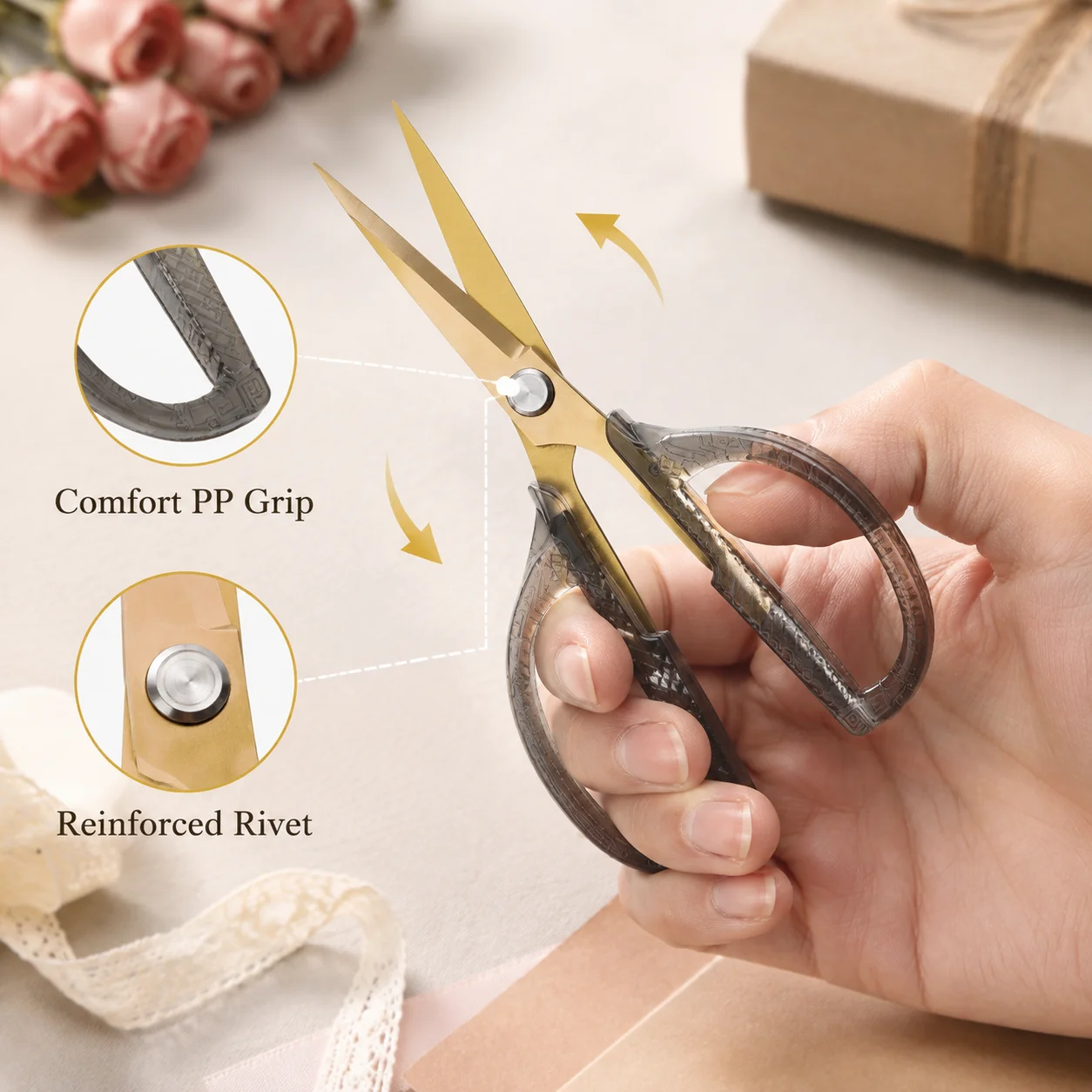 กรรไกรใบมีดสแตนเลส ดีไซน์ปลอดภ - Art Craft Stationery บทวิจารณ์และราคา