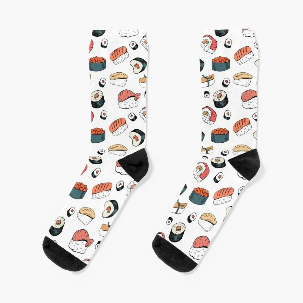 Cartoon Sushi Pattern Socks cycling Thermal man winter christmass gift Girl'S Socks Men's
