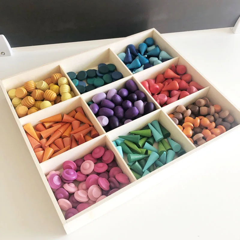 New  Wooden Toy Early Education Small Particle Building Block Scene Building Wooden Building Model Toy Gifts for 