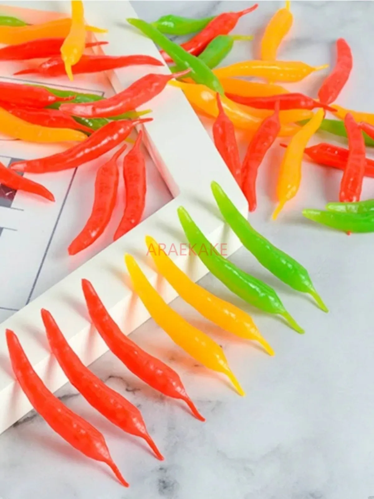 1PCS Simulated Pepper Realistic Ornaments Artificial Chili Simulated Chili Imitation Chili Pepper Artificial Vegetable Props