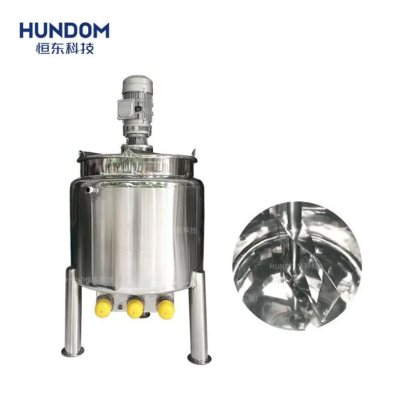 Top 250-10000 Gallon Paint Blend Mixing Tank With Agitator Chemical Mixing Machine Food Grade Liquid Soap Making Machine