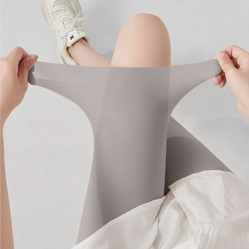 Ultra Thin Summer Safety Shorts Pants For Women Plus Size High Waist Elastic Under Skirt Ice Silk Seamless Boxershorts Underwear image 2