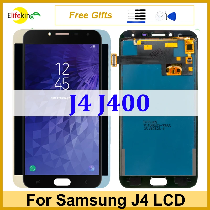 

LCD For Samsung Galaxy J4 J400 Display Touch Screen J400F/DS J400G/DS Digitizer Assembly Replacement Brightness Adjust Repair