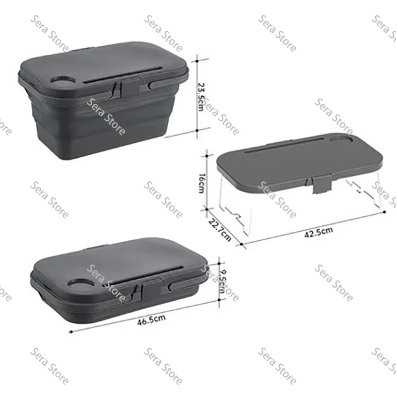 Portable Folding Large Capacity Picnic Storage Basket Multifunctional Container for Outdoor Camping Travel